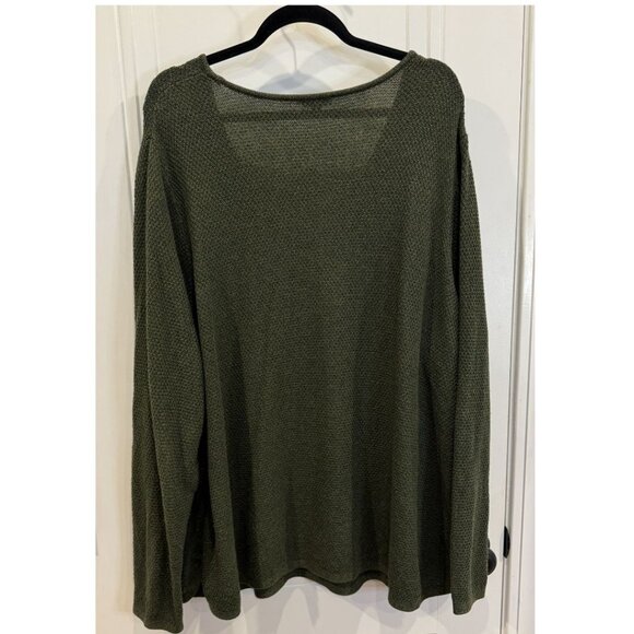 J. Jill Olive Green V-Neck Sweater EUC - Picture 6 of 6
